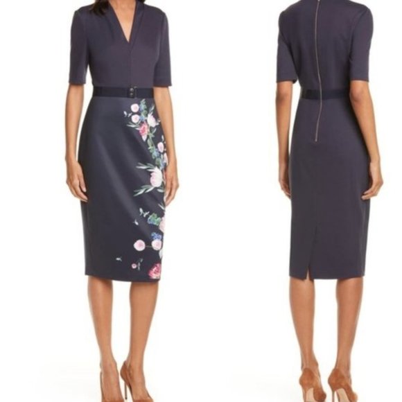 Ted Baker Dresses & Skirts - Ted Baker Norraa Fantasia bodycon sheath dress
